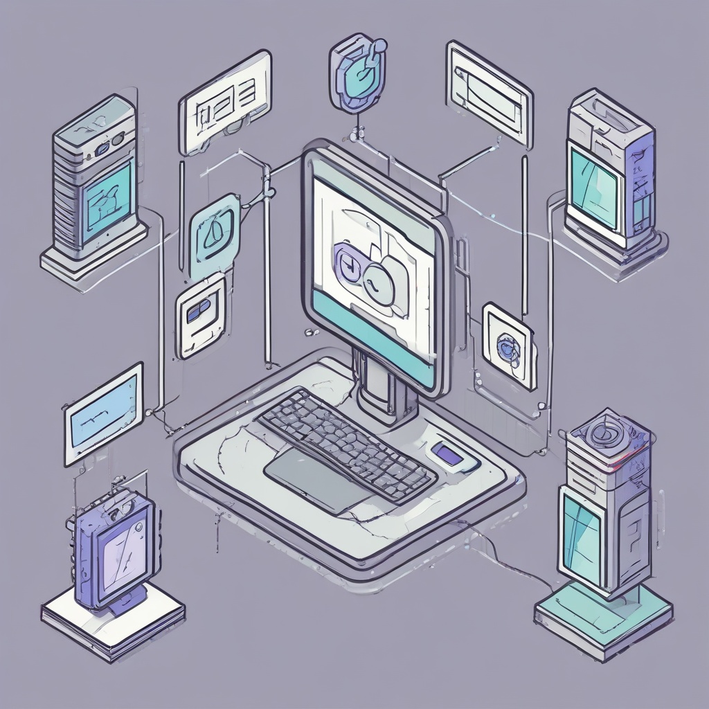 Illustration of an app being deployed and monitored