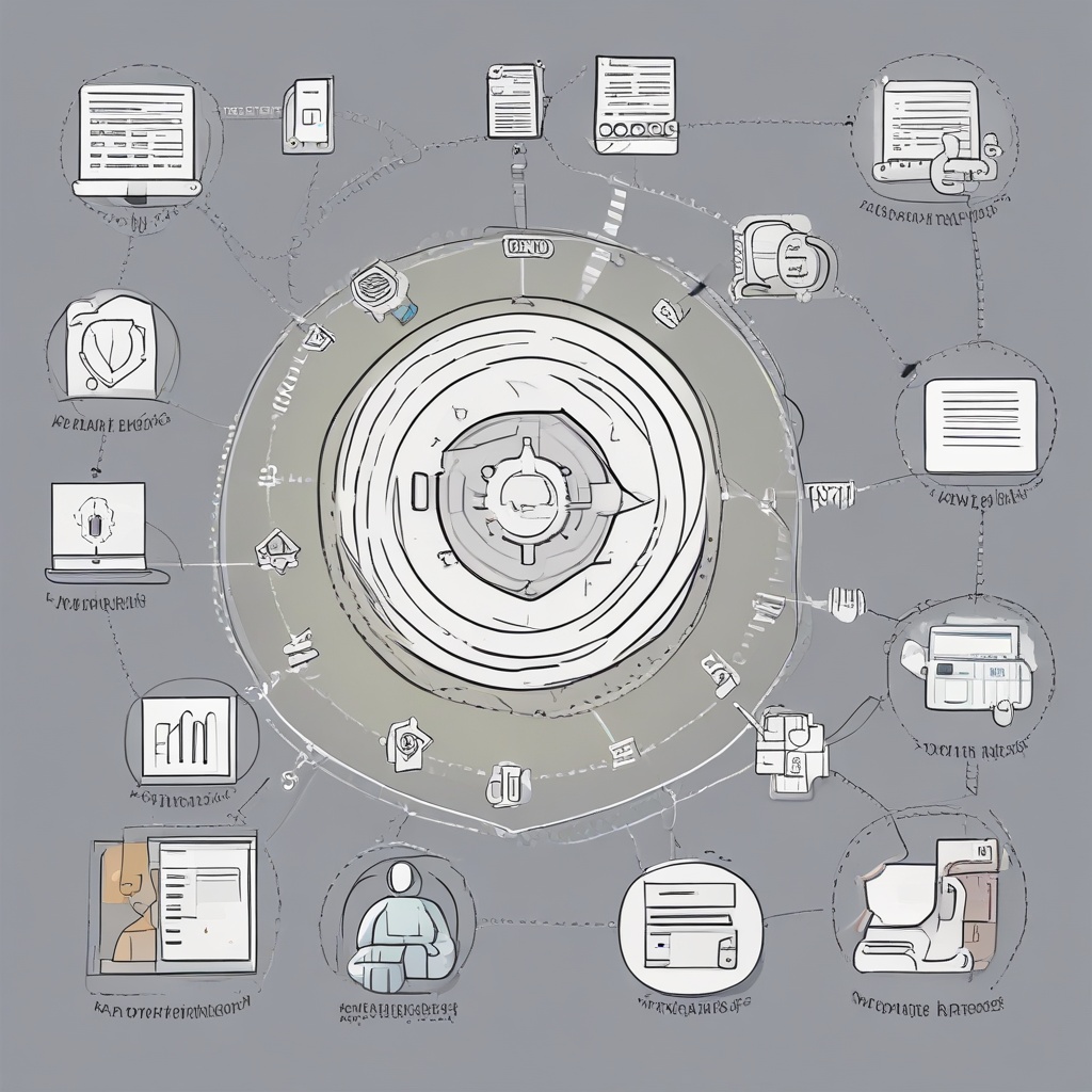 Illustration of code integration and testing process